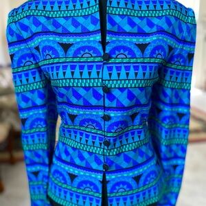 Vintage Silk Blazer Top